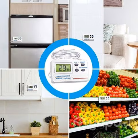 Termometro Digital Refrigerador Sonda Alarma Max B