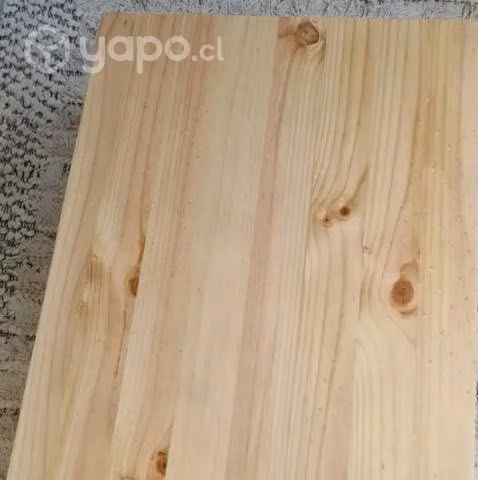 Mesa centro madera Pino Radiata y acero industrial