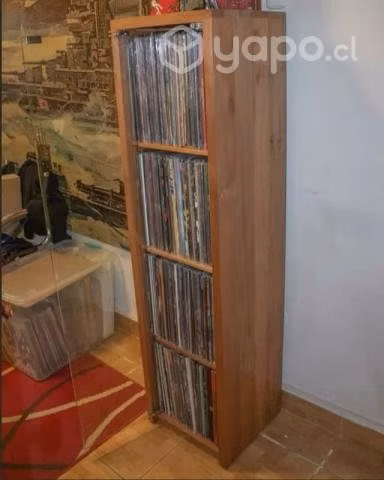 Mueble vinilos 4 casilleros