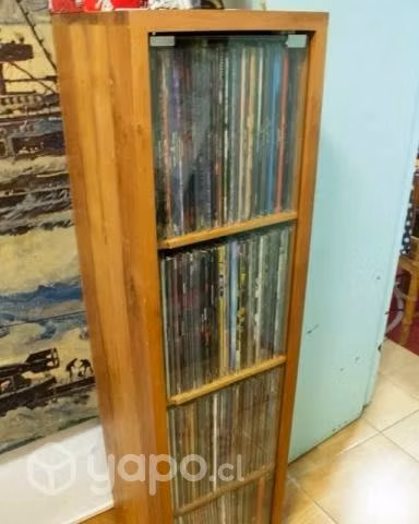 Mueble vinilos 4 casilleros