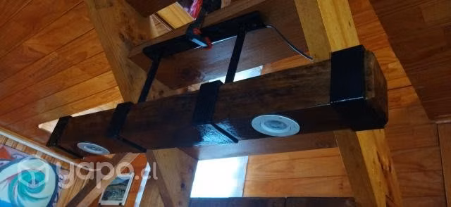 Lámparas de madera nativa, llegar e instalar