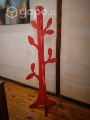 Perchero de madera hojas - Imagen 5