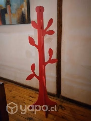 Perchero de madera hojas - Imagen 2