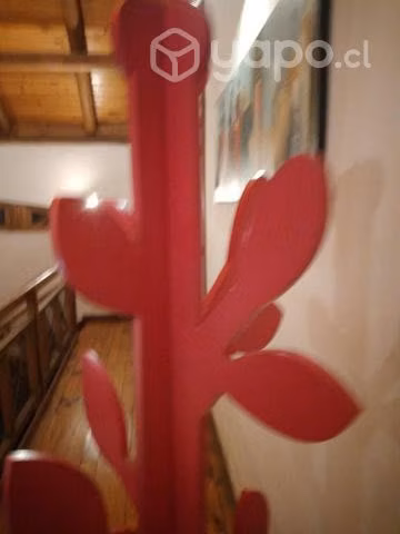 Perchero de madera hojas - Imagen 4