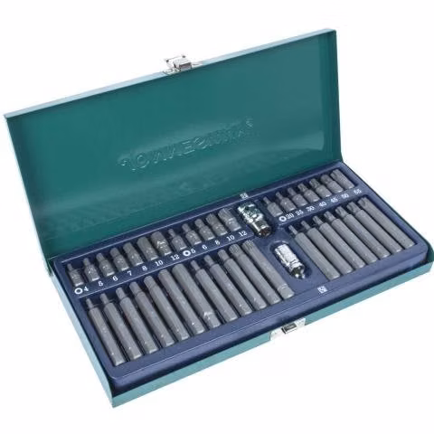 Set de puntas torx, imbus y allen 40 piezas