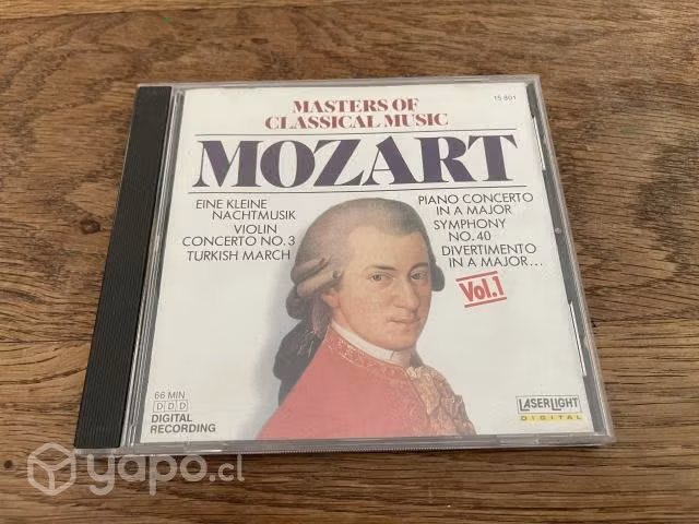 Cd wolfgang mozart (classical music vol 1)