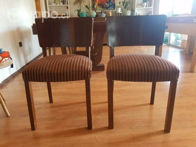 Comedor caoba antiguo cuatro sillas