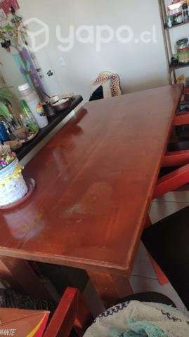 Comedor de madera 6 sillas - Imagen 3
