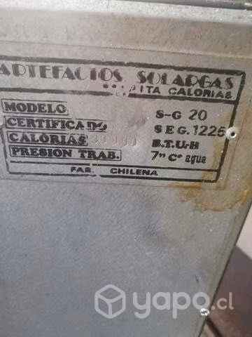 Calentador solar gas
