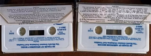 Set de 2 Cassettes Importadas de USA