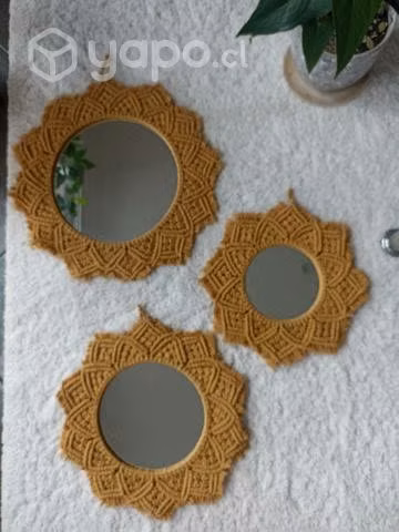 Set 3 espejos decorativos
