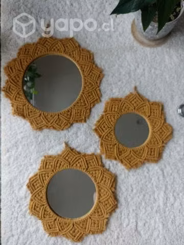 Set 3 espejos decorativos