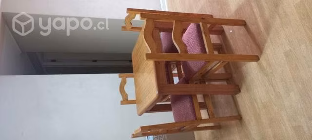 Juego de comedor en madera