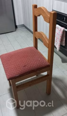 Juego de comedor en madera