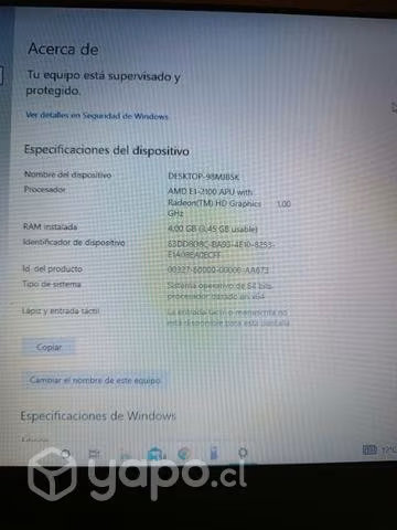 Notebook lenovo G405