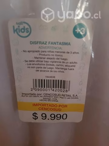 Disfraz de fantasma nuevo