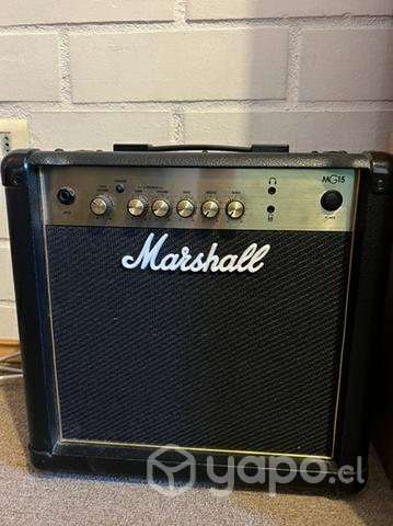 Guitarra squier + marshall mg15gold - Imagen 4