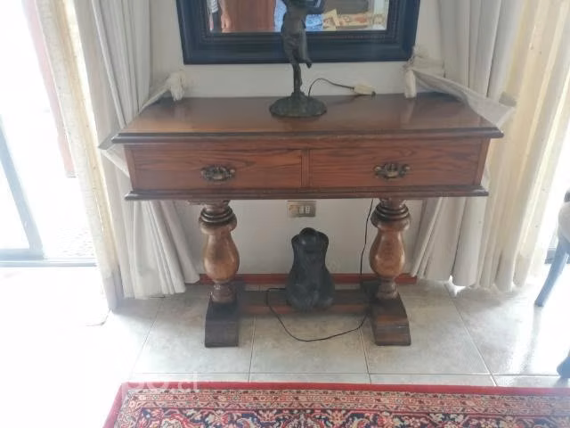 Mesa de arrimo de Pino Oregon macizo - Imagen 2