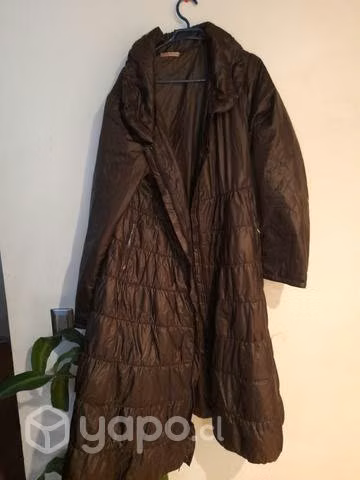 Parka Cafe Larga talla Xl impecable - Imagen 2