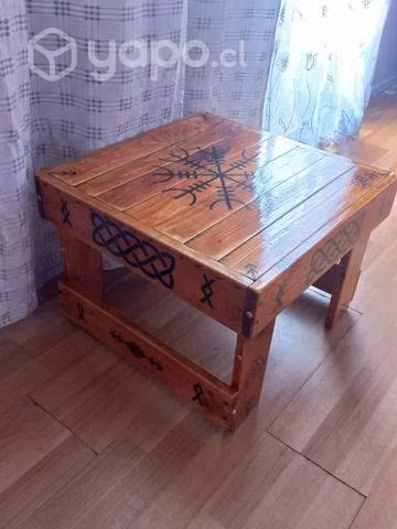 Mesa de centro rustica