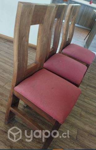 8 sillas roble - Imagen 2