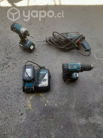 Taladros makita y Boch