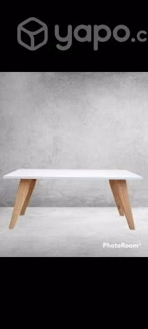 Mesa de centro estilo nórdica nueva patas madera
