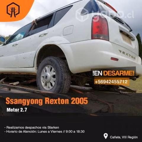 Tablero torpedo ssangyong rexton 2005