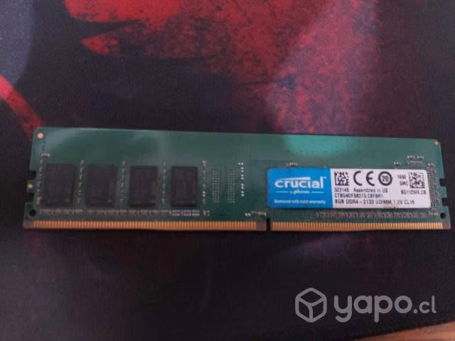 16 gb ram (2x8) ddr4 dimm 2133 hz