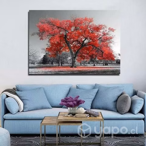 Cuadro Árbol Rojo