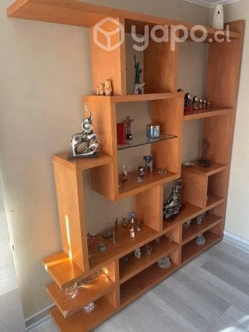 Mueble de madera separador de ambientes