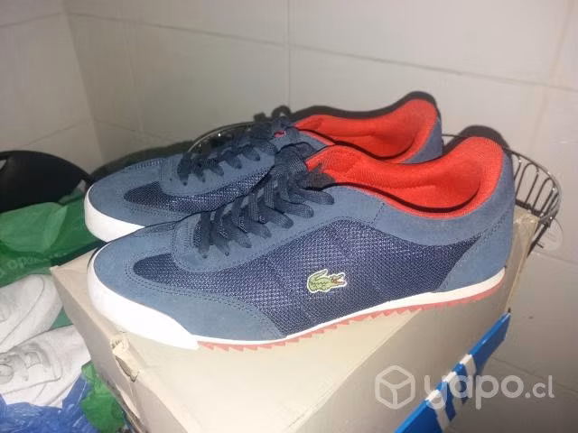Zapatilla Lacoste azul - Imagen 2