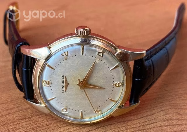 Antiguo Reloj Longines Mecánico Cuerda Enchapado
