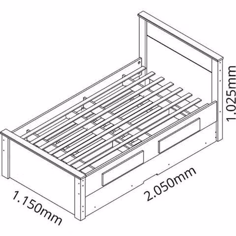Cama nido blanca 1,5 plazas nuevas de tiendas - Imagen 3