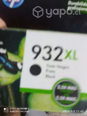 Tinta HP 932xl black original de alta