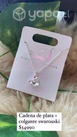 Cadena Plata Swarouvski Disney Parks