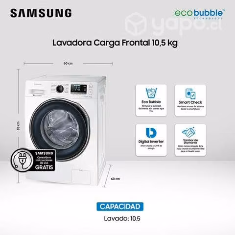 Lavadora Samsung Eco Bubble 10,5kg - Imagen 2