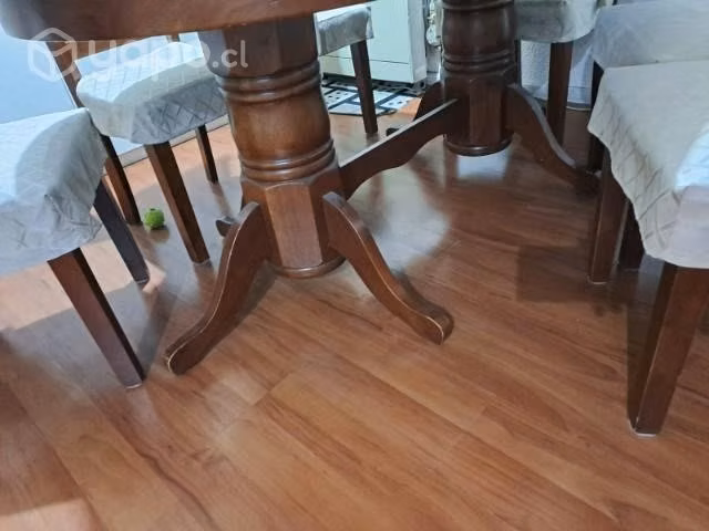 Mesa de comedor para 6 sillas con extensión para 8 - Imagen 3