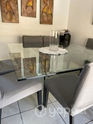 Mesa comedor de cristal - Imagen 3