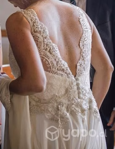 Vestido de novia confeccionado por Marisol Órdenes