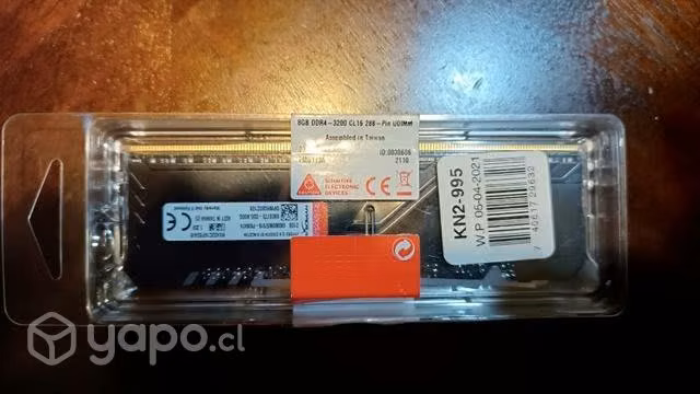 Ram HyperX fury rgb 8gb 3200mhz ddr4