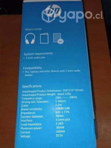 Audifonos Gamer Hp H220S Nuevos