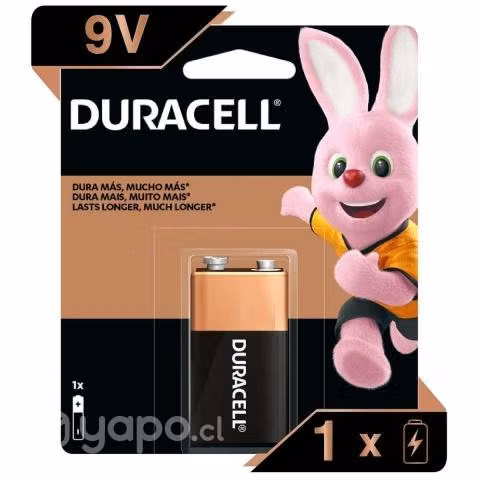 Bateria duracell 9v