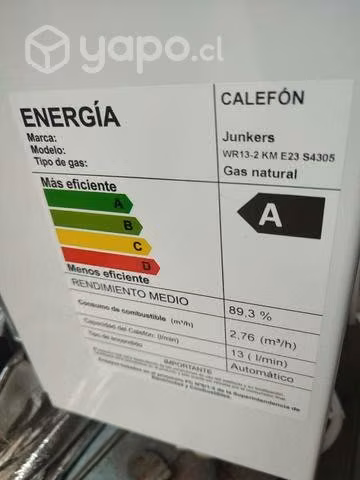 Calefon gas natural
