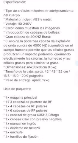 Aparatologia estetica 5en1 - Imagen 3