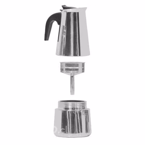 Cafetera greca acero inoxidable 6 tazas