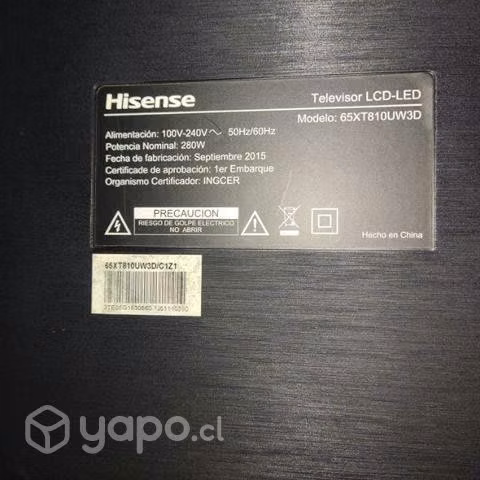 Smartv hisense 65 pulgadas con falla - Imagen 4