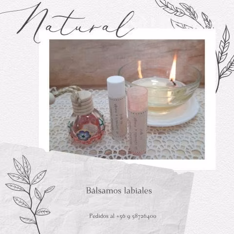 Bálsamos labiales naturales