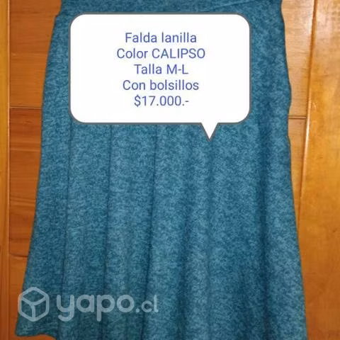 Falda de lanilla