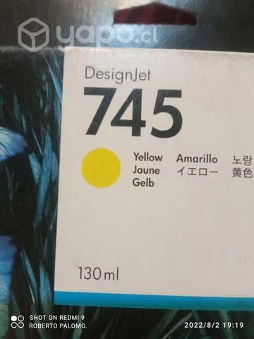 Tintas HP 745 colores originales de 130ml